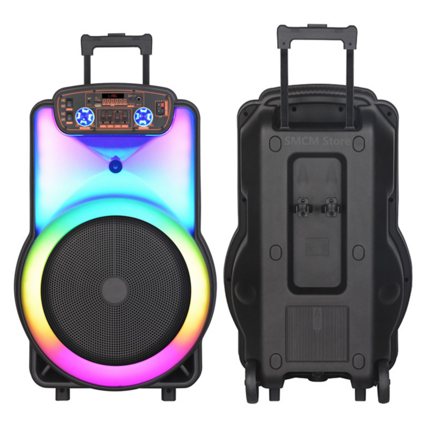 Cassa Portatile Karaoke 12'' Professionale con Microfono Altoparlante Bluethooth