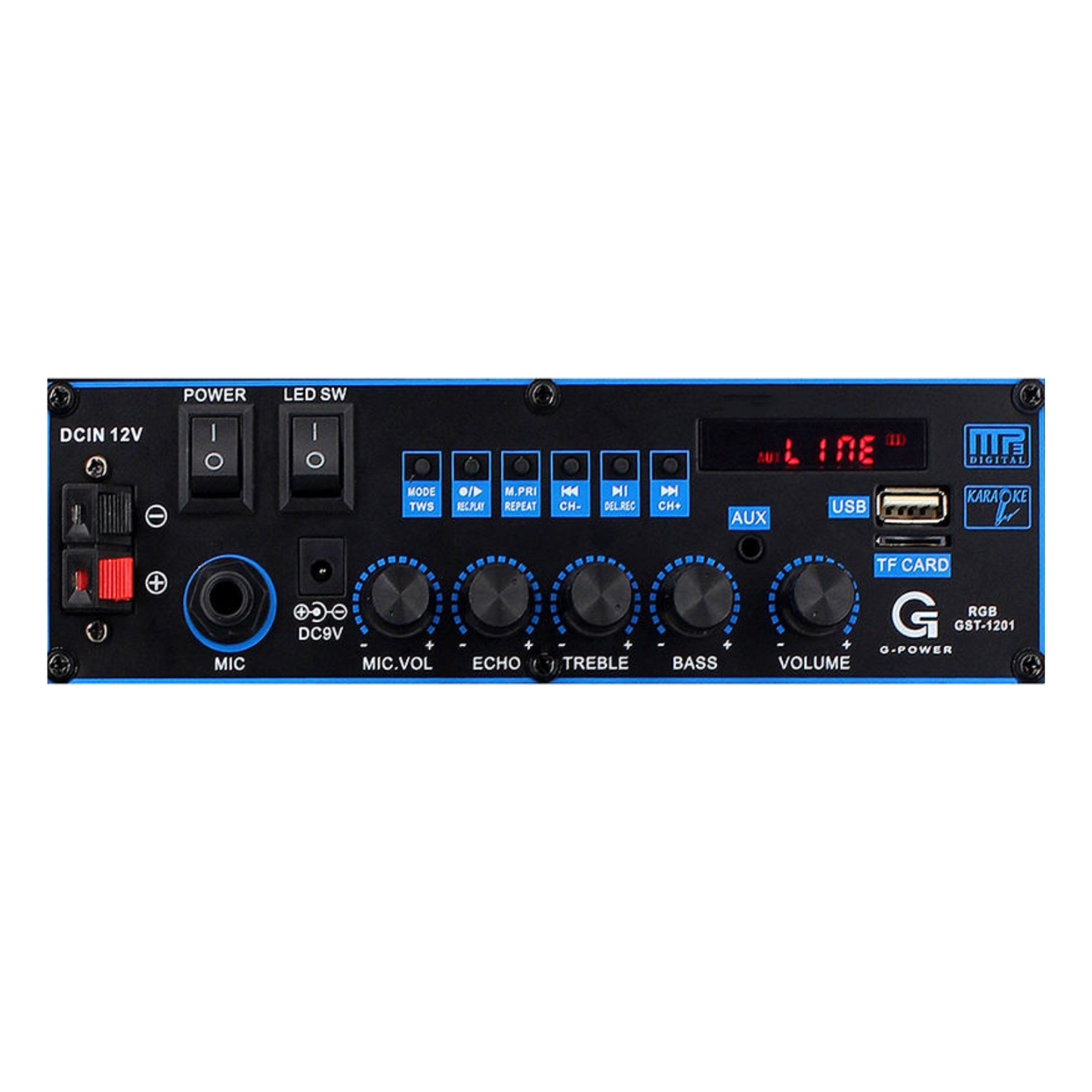 Cassa Karaoke a Batteria 8'' Portatile Bluetooth con Microfono Wireless USB/SD