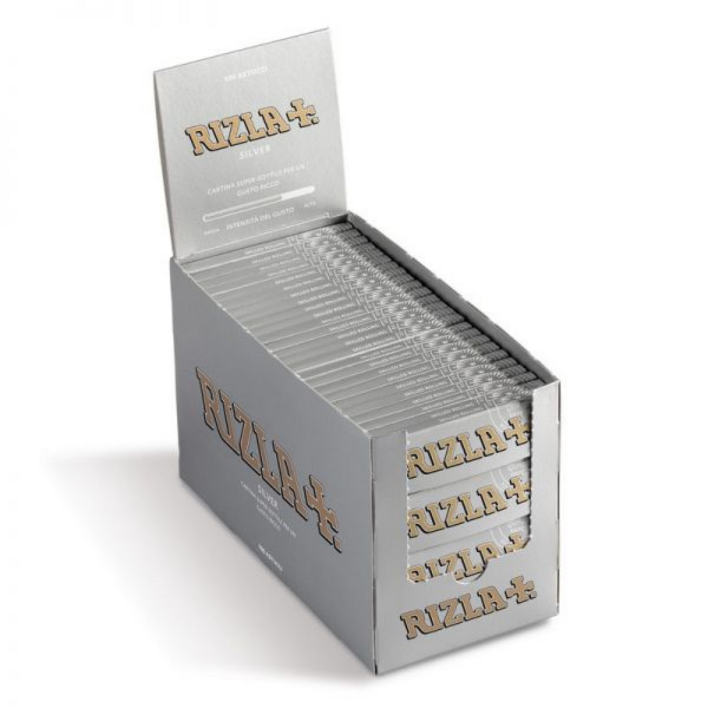 5000 Cartine Rizla Corte Cartine Silver Argento Scatola da 100 LIBRETTI