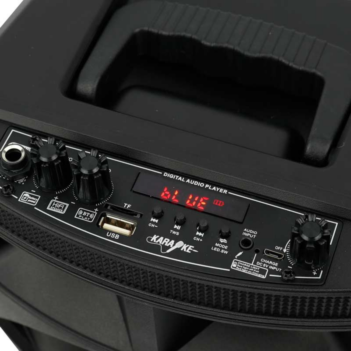 Cassa Trolley con Microfono 8'' Bluethooth 500Watt KARAOKE Professionale Amplificata